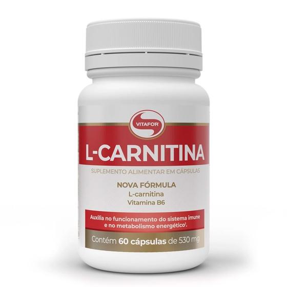 Imagem de L-Carnitina 500mg Vitafor 60 Cápsulas