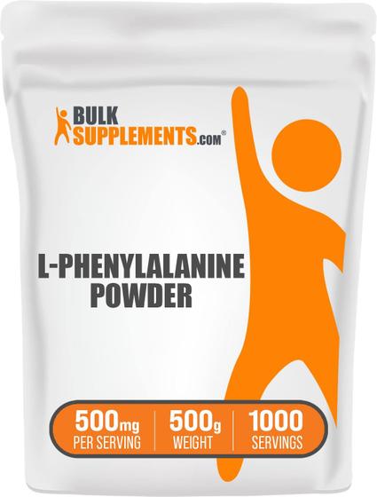 Imagem de L-Fenilalanina em Pó 500g - BulkSupplements.com