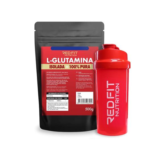 Imagem de L-Glutamina 500g - 100% Pura Importada - Red Fit Nutrition