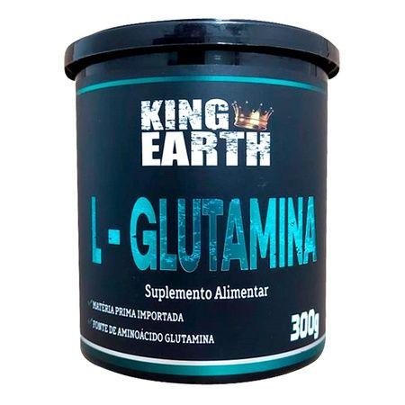 Imagem de L- Glutamina em Pó - Suplemento Alimentar King Earth - 300g