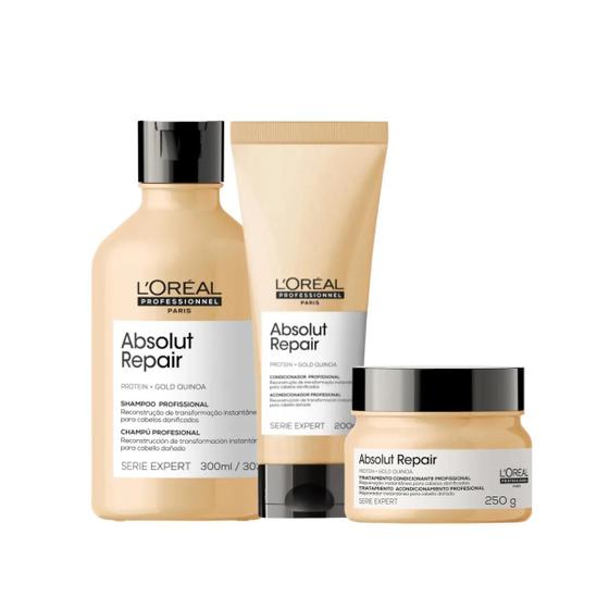 Imagem de L'Oréal Absolut Repair Shampoo 300ml + Cond 200ml + Másc 250g