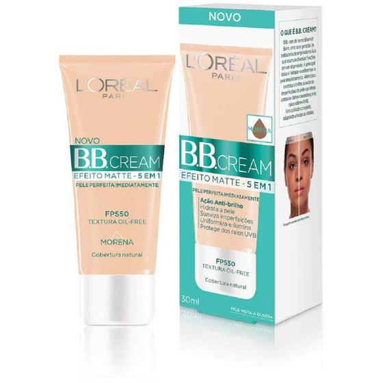 Imagem de L'oreal bb cream morena fator 50 base maquiagem com protetor solar