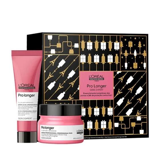 Imagem de L'Oreal Kit Pro Longer Mascara 250ml + Leave-in 150ml