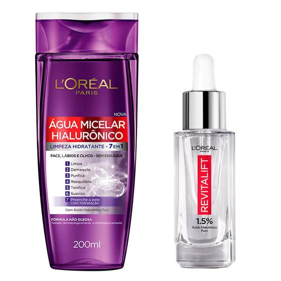 Imagem de L'Oréal Paris Hialurônico Kit - Água Micelar + Sérum Preenchedor