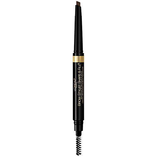 Imagem de L'Oreal Paris Maquiagem Brow Stylist Shape and Fill Mechanical Eye Brow Makeup Pencil, Dark Morena, 0.008 oz.