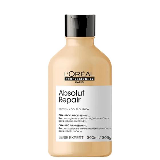 L'oreal Shampoo Expert Absolut Repair Gold Quinoa - 300ml Menor preço em L'oreal Shampoo Expert Absolut Repair Gold Quinoa - 300ml