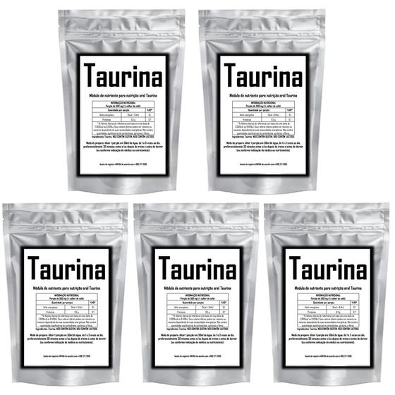 Imagem de L-taurina 500g - 100% Pura - Importada - Shape It - 5 unidades