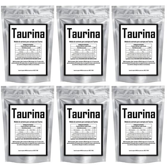 Imagem de L-taurina 500g - 100% Pura - Importada - Shape It - 6 unidades