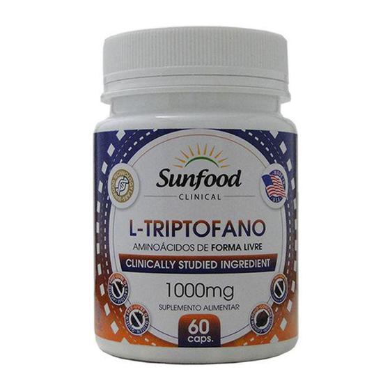 Imagem de L-Triptofano 60 cápsulas 1000mg Sunfood