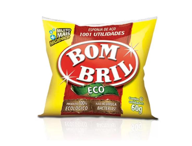 Imagem de Lã de Aço Bombril 60g com 8 unidades