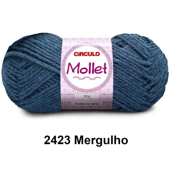 Imagem de Lã Fio Mollet Círculo 100g 200m Novelo - Tricô e Crochê 1/2