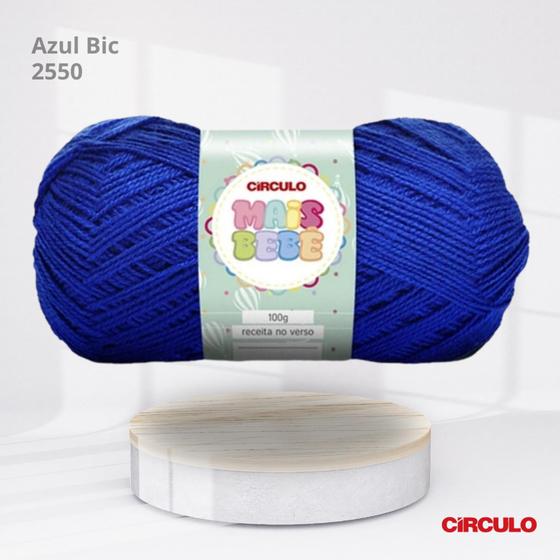 Imagem de Lã Mais Bebê - Azul Bic 2550 - 500m