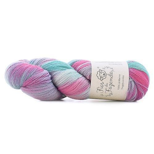 Imagem de Lã Merino Lace 2ply 100g - Tingimento Artístico