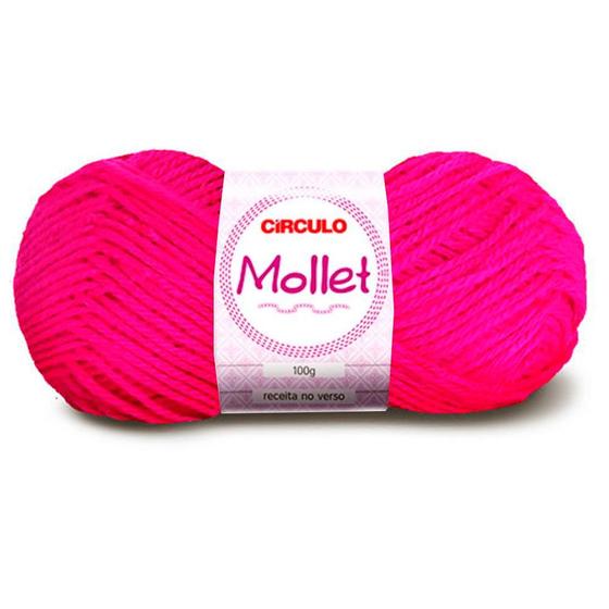 Imagem de Lã Mollet Círculo 40g com 5 unidades - Cor 385 Pink