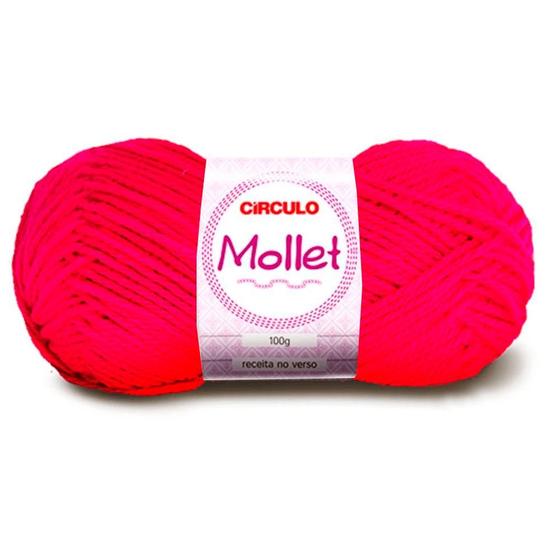 Imagem de Lã Mollet Círculo 40g com 5 unidades - Cor 390 Magenta