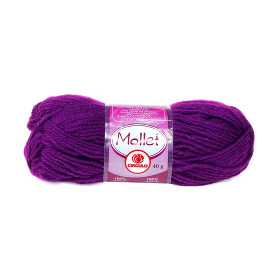 Imagem de Lã Mollet Círculo 40gr C/80 Metros - Cores Sólidas