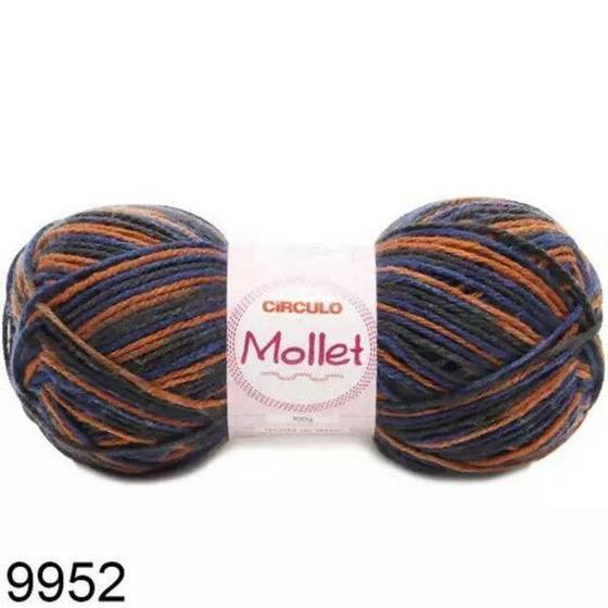 Imagem de Lã Mollet Círculo Cor Mesclada 100G - 9952