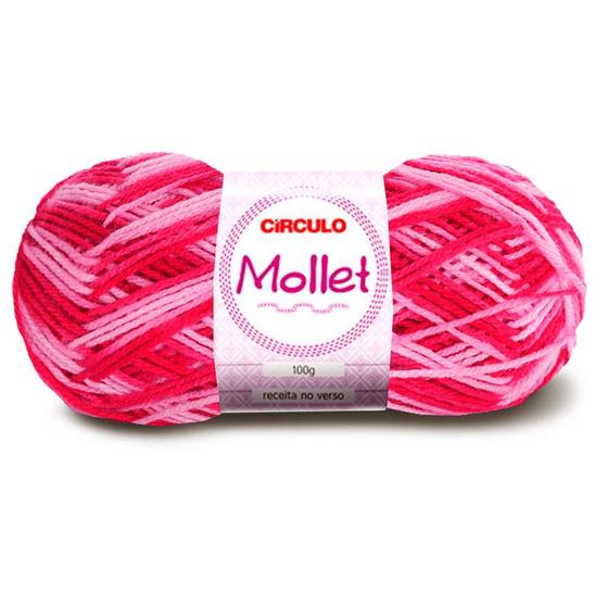 Imagem de Lã Mollet Círculo Mesclada 40g com 5 unidades - Cor 9427 Flor