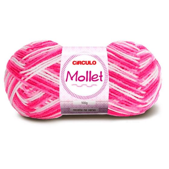 Imagem de Lã Mollet Círculo Mesclada 40g com 5 unidades - Cor 9718 Alamanda