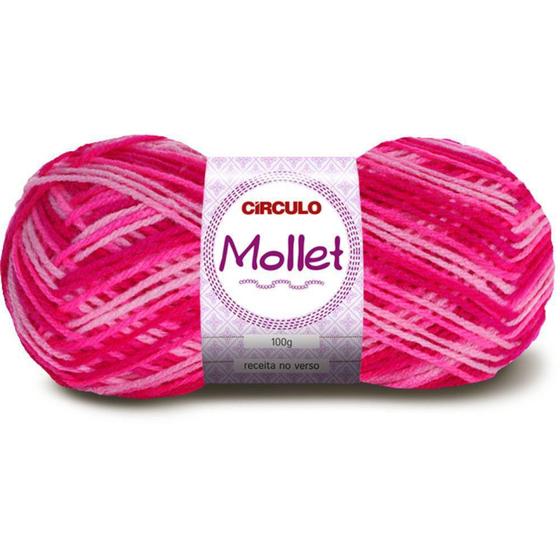 Imagem de Lã Mollet Multicolor 200m 100g Vibrante 9339 Círculo - Circulo