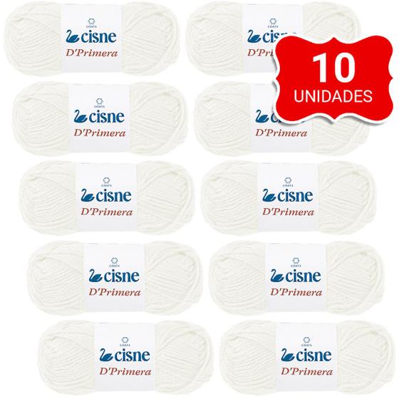 Imagem de Lã Para Tricô Crochê Cisne D'primera 40g - Kit C/ 10 Novelos