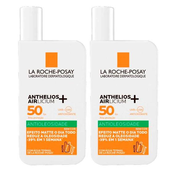 Imagem de La Roche-Posay Anthelios Airlicium+ Kit com 2 Unidades  Protetor Solar Facial Fluido FPS50  40ml