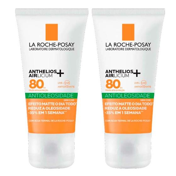 La Roche-Posay Anthelios Airlicium+ Kit com 2 Unidades - Protetor Solar Facial FPS80 - 40g