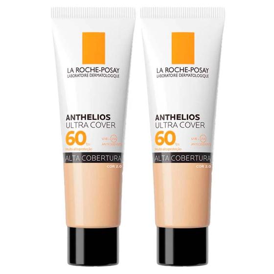 La Roche-Posay Anthelios Ultra Cover Kit com 2 Unidades  Protetor Solar Facial Com Cor FPS60 2.0  30g