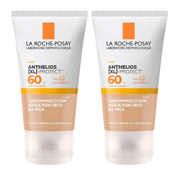 La Roche-Posay Anthelios XL Protect Kit com 2 Unidades Protetor Solar Facial Com Cor Clara FPS60 40g Menor preço em La Roche-Posay Anthelios XL Protect Kit com 2 Unidades Protetor Solar Facial Com Cor Clara FPS60 40g