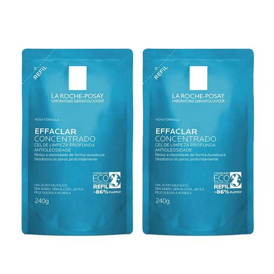 La Roche Posay Gel de Limpeza Refil Effaclar Concentrado Kit com 2 unidades – La Roche-Posay