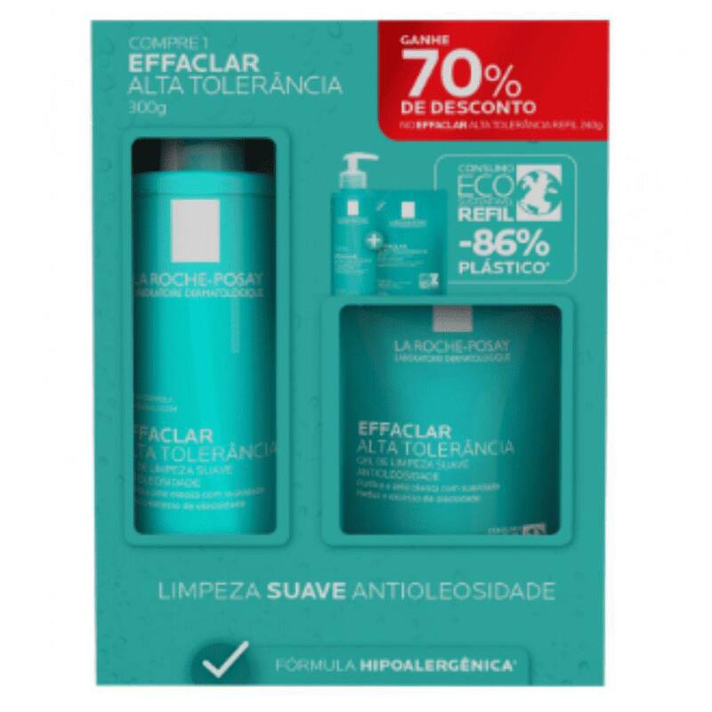 Posay Kit La Roche Posay Kit Effaclar Alta Tolerância 300g + Refil 240g ...