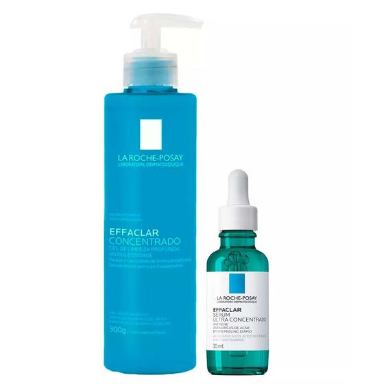 La Roche-Posay Kit - Sérum Effaclar + Gel Concentrado de Limpeza Facial Menor preço em La Roche-Posay Kit - Sérum Effaclar + Gel Concentrado de Limpeza Facial