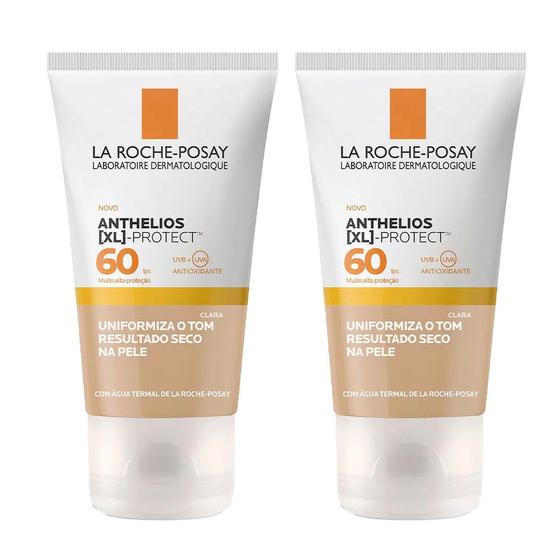 Imagem de La Roche-Posay Protetor Solar Facial com Cor XL Protect 2.0(Clara) FPS 60 Kit com 2 unidades