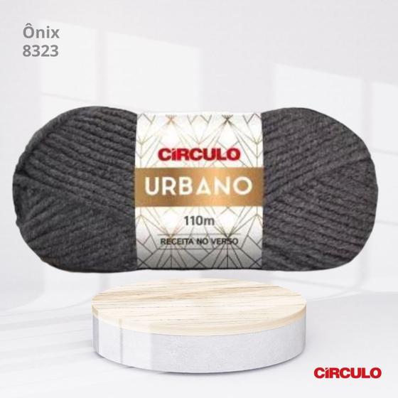 Imagem de Lã Urbano Circulo 100g Cor Ônix 8323