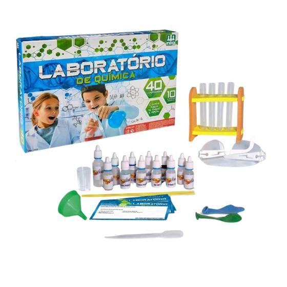 Imagem de Laboratório de Química 40 Experiências Brinquedo Criança 10 Anos Educativo