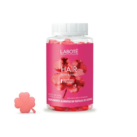 Imagem de LABOTÊ HAIR Vitamina em Forma de Goma para Cabelo, Pele e Unhas - Labotê