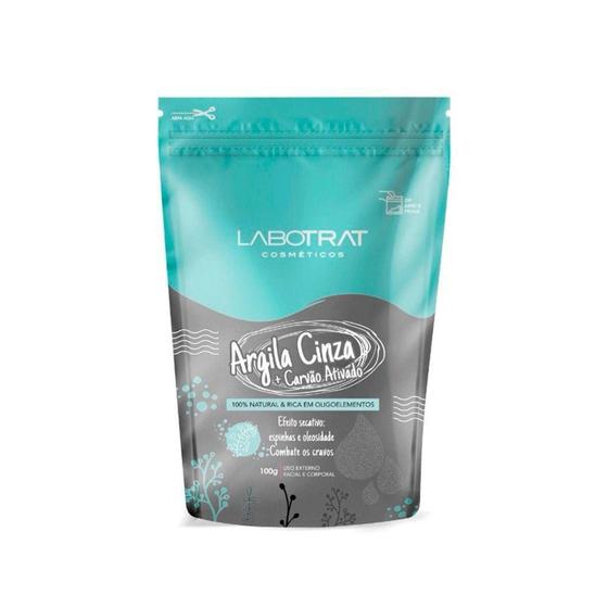 Imagem de Labotrat Argila Cinza Com Carvão Ativado 100g - LABOTRAT COSMETICOS