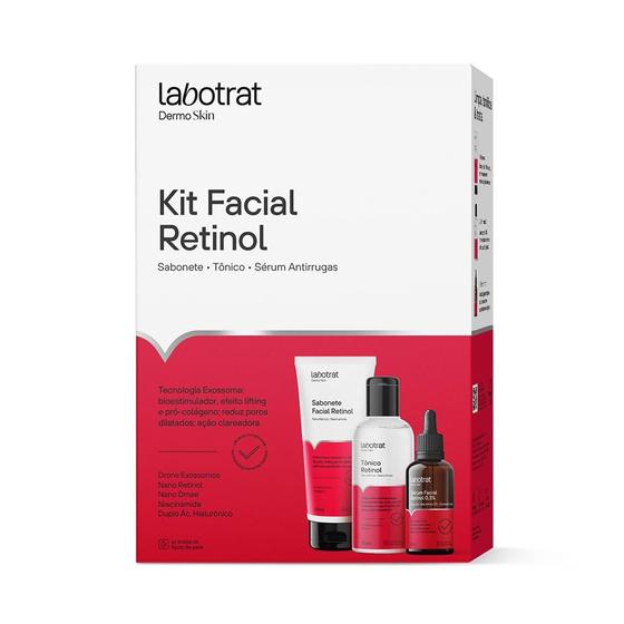 Imagem de Labotrat Dermo Skin Retinol Kit Facial Sab + Tonico + Sérum