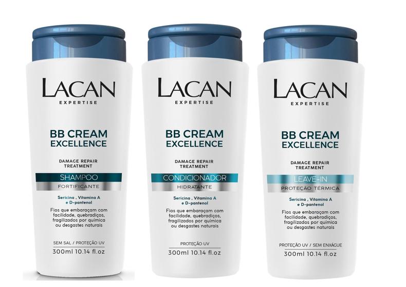 Imagem de Lacan Bb Cream Kit Shampoo Condicionador Leave-in