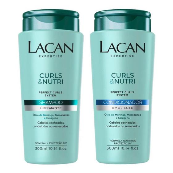 Imagem de Lacan Curls E Nutri Kit Sh E Cond Cacheados e Ressecados 300ml