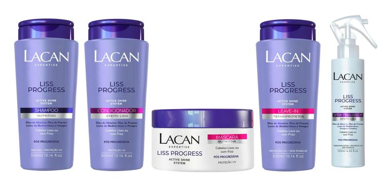 Imagem de Lacan Kit Liss Progress Sh+Cond+Masc+Leave-in+Spray