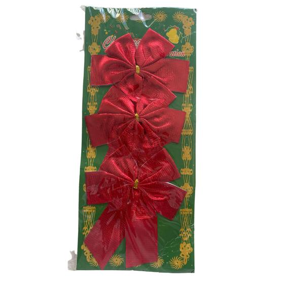 Imagem de Laço de Natal Vermelho Hz60-1066 09x12cm 03unids.