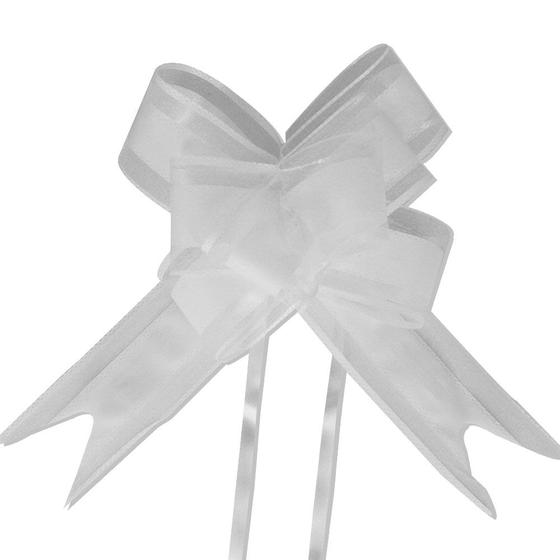 Imagem de Laço Fácil de Organza com Poliester 30mm x 47 cm  Pacote com 10 Unidades
