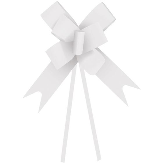 Imagem de Laço Pronto Liso 30MM Branco - Pacote com 10 Unidades (embalagem com 20 Pacotes)
