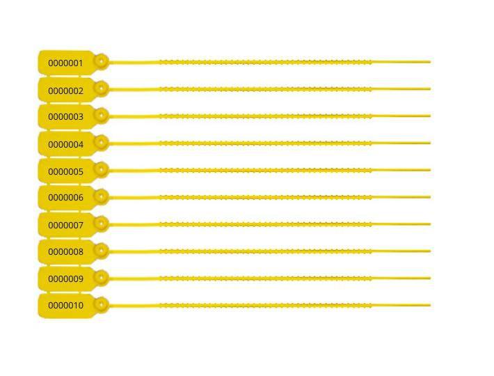 Imagem de Lacre de Segurança para Extintor 25 Cm Numerado - 100 Unidades