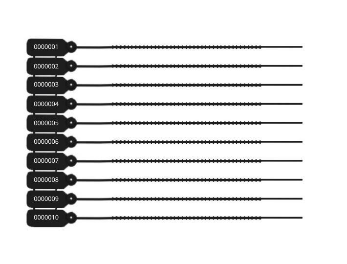 Imagem de Lacre de Segurança para Extintor 25 Cm Numerado - 100 Unidades