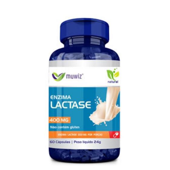 Imagem de Lactase Enzima 60 Cáps 400 Mg Intolerância Lactose - Muwiz