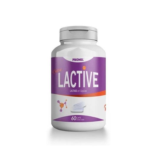 Imagem de Lactase Lactive 500mg 60 Cápsulas - Promel