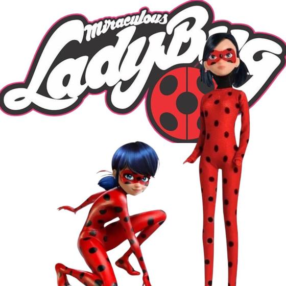 Imagem de Ladybug Brinquedo Para Menina Infantil Articulada Brincar Interativa Ideal Para Presente