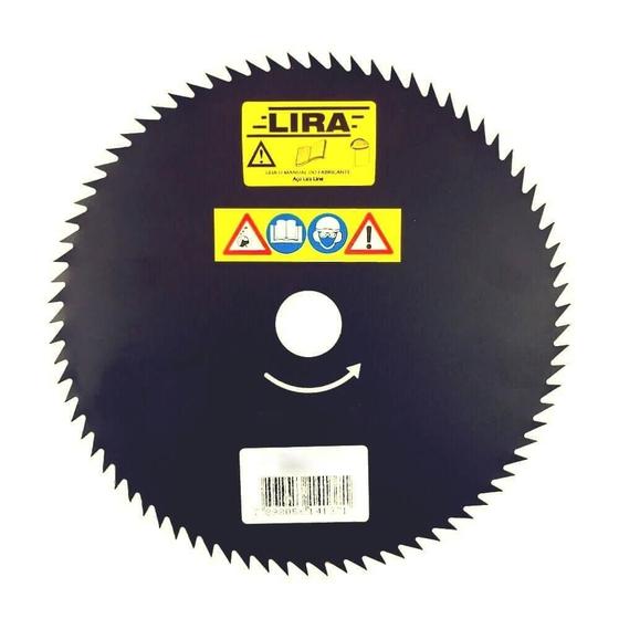 Imagem de Lâmina de 80 Dentes para Roçadeira Furo 20mm Lira 80x255mm